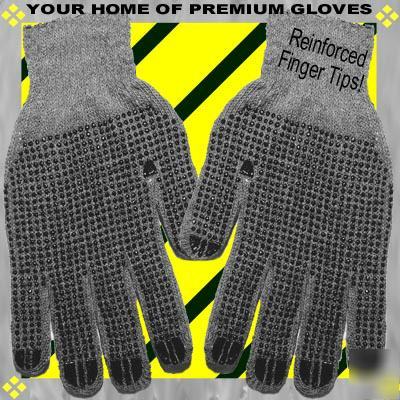 Lg/xl glove 30 pairs work latex dot grip palm & fingers