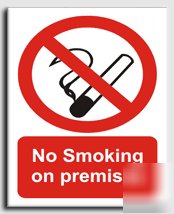 No smoking on prem.sign-a.vinyl-200X250MM(pr-029-ae)