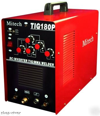 Tig-180P pulse tig /mma 2 in 1 function & mitech welder