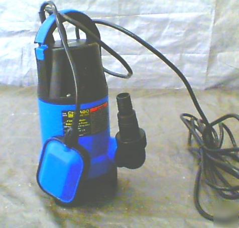 1 hp dirty water submersible sump pump w/ float