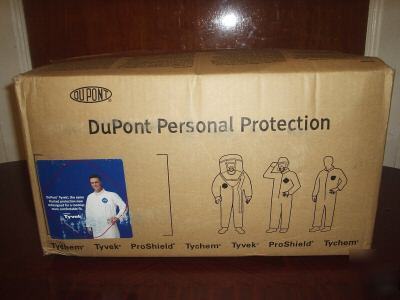 Dupont tyvek 25 coverall suit boot &hood 2X haz.bio.ch