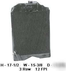 New tractor radiator massey TO20 TO30 TE20 11A153