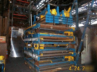 Webb-norfolk power roller conveyor system 48' l x 51