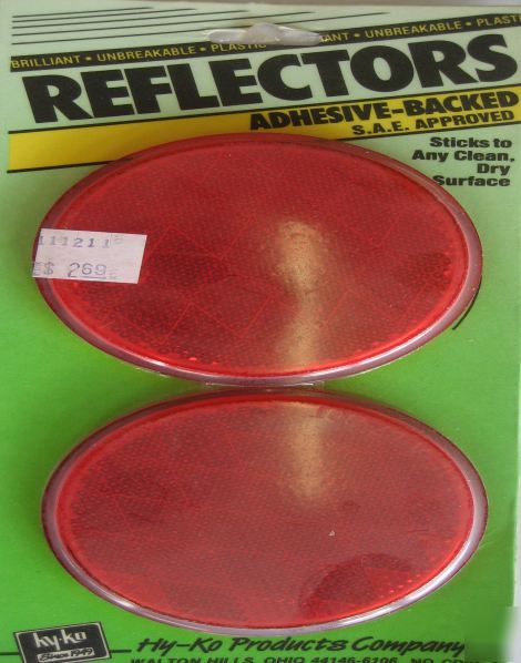 Hyko adhesive sae approved red reflectors-hyk CDRF4