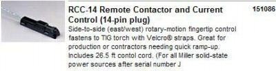 Miller 151086 rcc-14 remote c&c control (14-pin plug)
