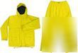 Yellow nylon waterproof jacket and trousers - size xxl