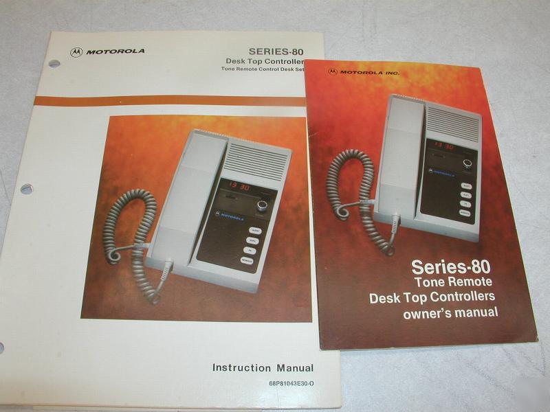 Motorola desktop controller series 80 instruction manua