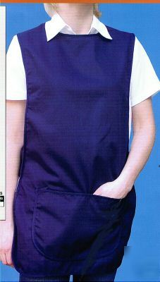  navy apron tabbard tabards overall large (18) os
