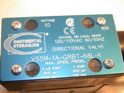 Continental hydraulic directional valve VS5M-1A-grbt