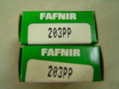 3 fafnir ball bearing 17X40X12MM 2 seals p/n 203PP
