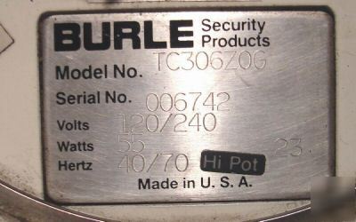 Burle TC306ZOG pressurized surveillance security camera