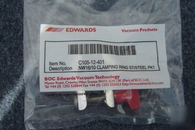 Edwards vacuum C10512401 NW10/16 clamping ring st/st.