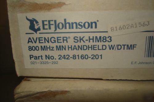 New 5 x ef johnson avenger 8160 sk-HW83 fm 2-way radios