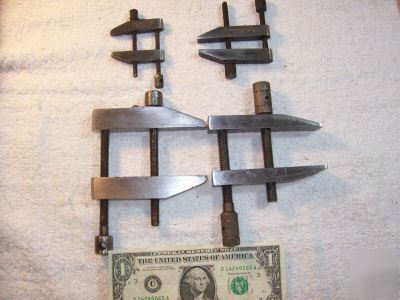 (4) toolmakers clamps b&s, starrett, tools
