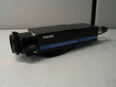Pulnix ccd video camera w/ power unit tm-34K pu-34