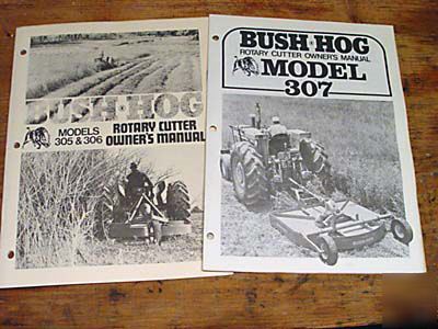 Bush hog 305 306 307 operator's manual rotary mower