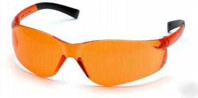 New 2 pyramex ztek orange shooting sun & safety glasses