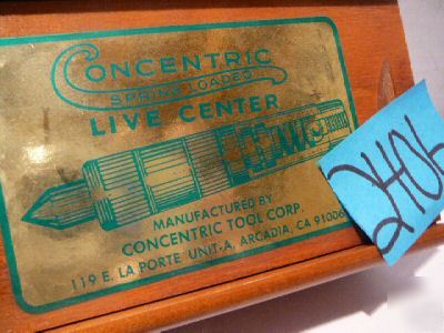 New concentric 3MT spring loaded live center brand 