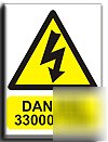 33000 volts sign-s. rigid-300X400MM(wa-146-rm)