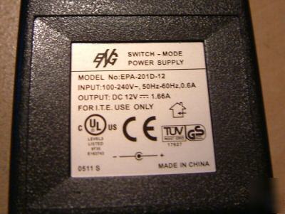 Eng desk power supply 120-240 vac in, 12V 1.66 amps out