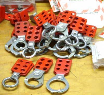 Large lot of lockout tagout padlock safety items nice 