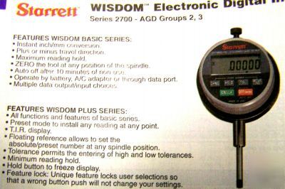 Starrett wisdom digital indicator,inspection,test