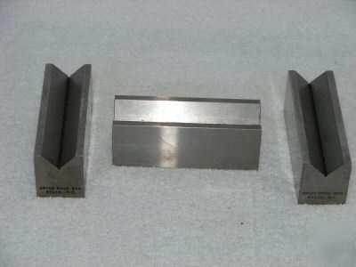 Three v blocks manufactured by anton machine works
