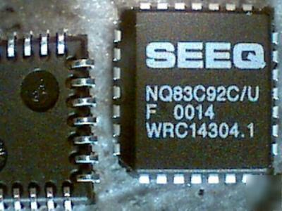 2 seeq NQ83C92C low-power coaxial ethernet transceivers