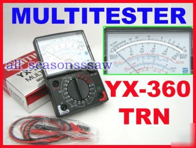 Analogue multimeter multi circuit tester voltmeter