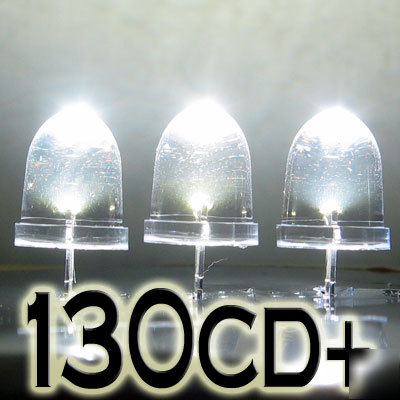 White led set of 5000 super bright 10MM 130000MCD+ f/r