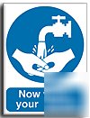Wash your hands sign-adh.vinyl-200X250MM(ma-021-ae)