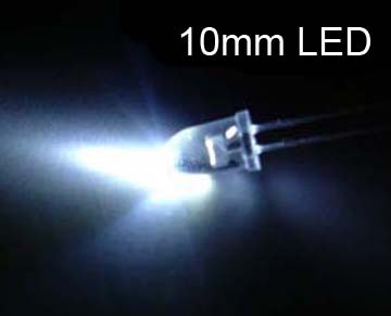 100 10MM 15000MCD led lamp -ultra bright white leds diy