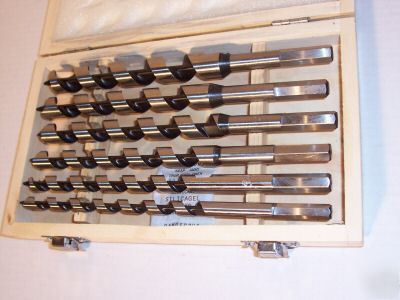  6PC auger drill bits set 9'' long wood working tools