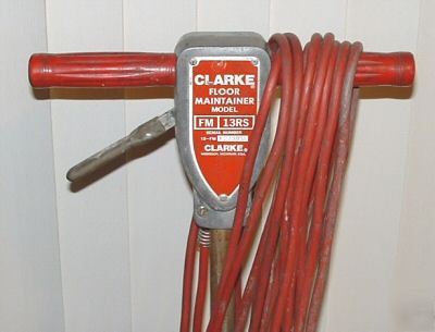 Clarke fm 13 floor maintainer buffer polisher sander 