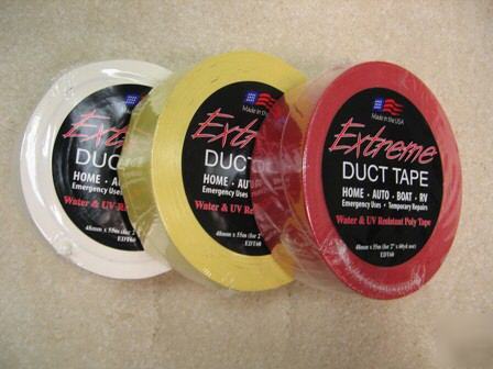 New (2) yellow duct tape utility grade (2