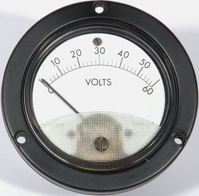 New 60 volt dc panel meter voltmeter voltage 