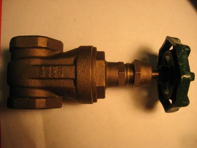New grinnell 1 1/2 bronze valve fig 3000 125 swp * *