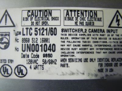 Philips security 2 camera input