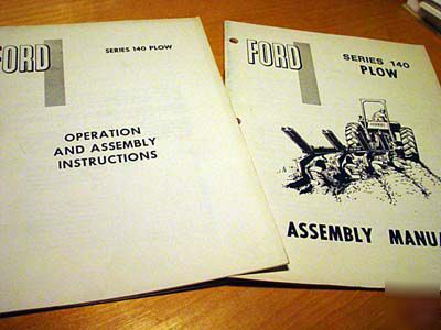 Ford 140 series plow operator's and assembly manual