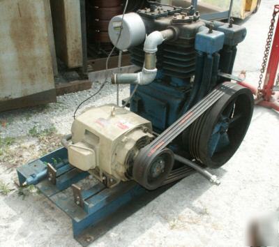 Curtis 20 hp air compressor 2 stage with 370 gal tank 