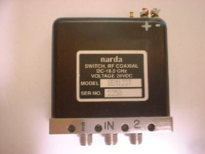 Narda SEM123T SP2T dc-18 ghz failsafe terminated switch