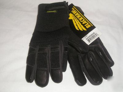 Top quality deerskin mechanics gloves - black hawk- xlg