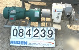 Used: apv rotary positive displacement pump, model r+6B