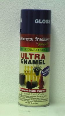 6 cans of american tradition ultra-enamel - royal blue