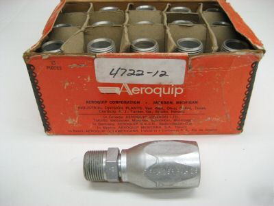 Aeroquip 4722-12-12S hydraulic fitting 3/4