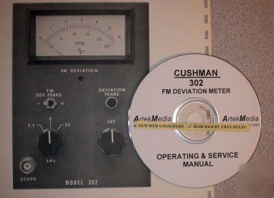 Cushman 302 deviation meter operating & service manual
