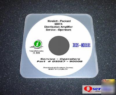 Hp 5087A service - operators manual cd