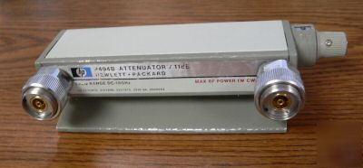 Hp agilent 8494B APC7 11 db step attenuator, dc-18 ghz