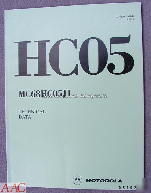 Motorola 6805 family users manual cpu MC68HC05J1