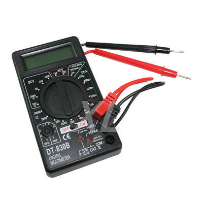 New digital volt meter dc ac current ohms multi-tester 